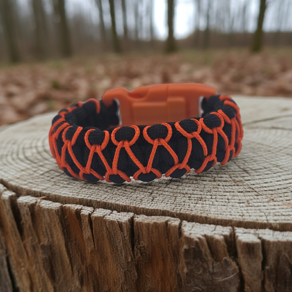 Inferno Weave Paracord Survival Bracelet