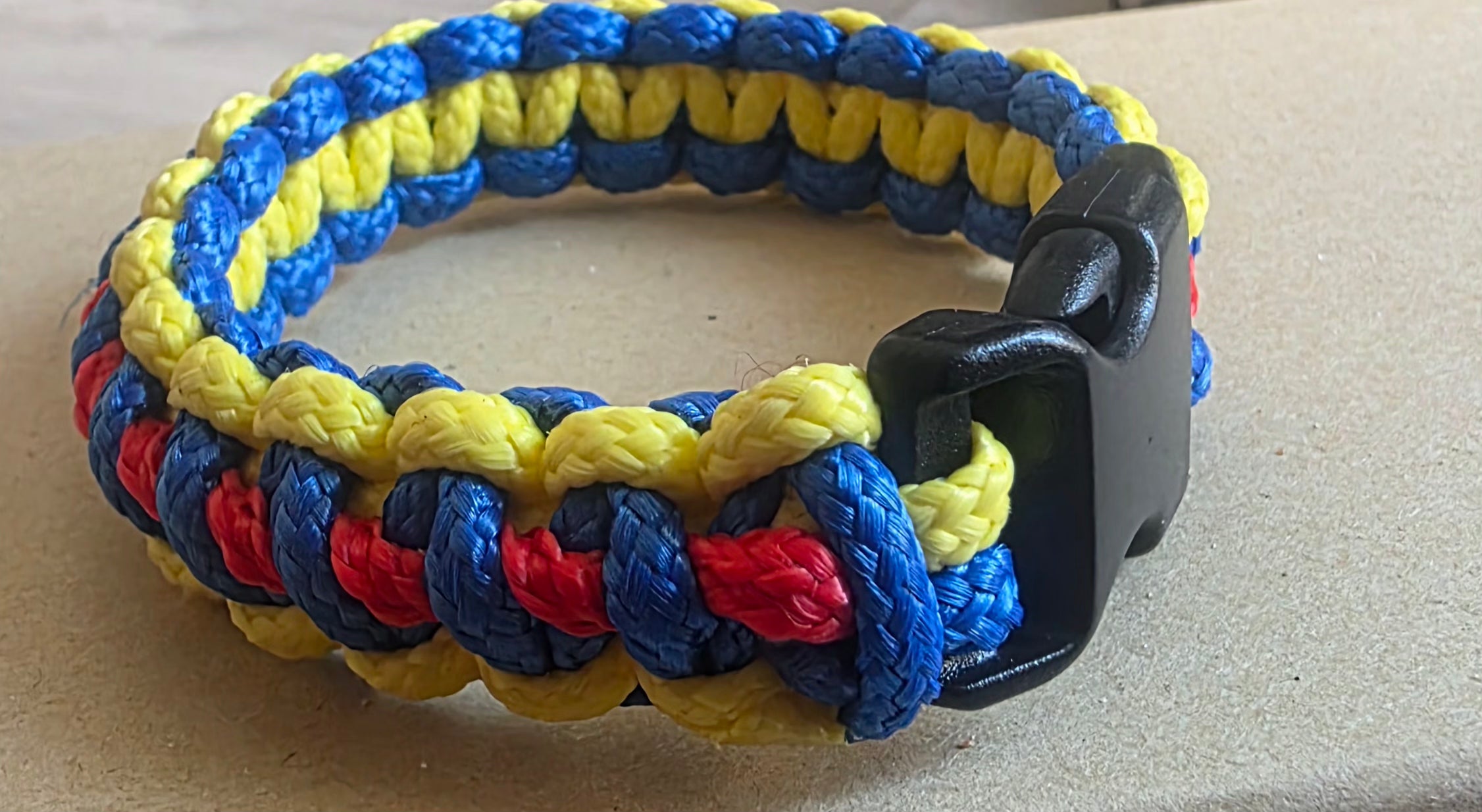 Regimental colours bracelet
