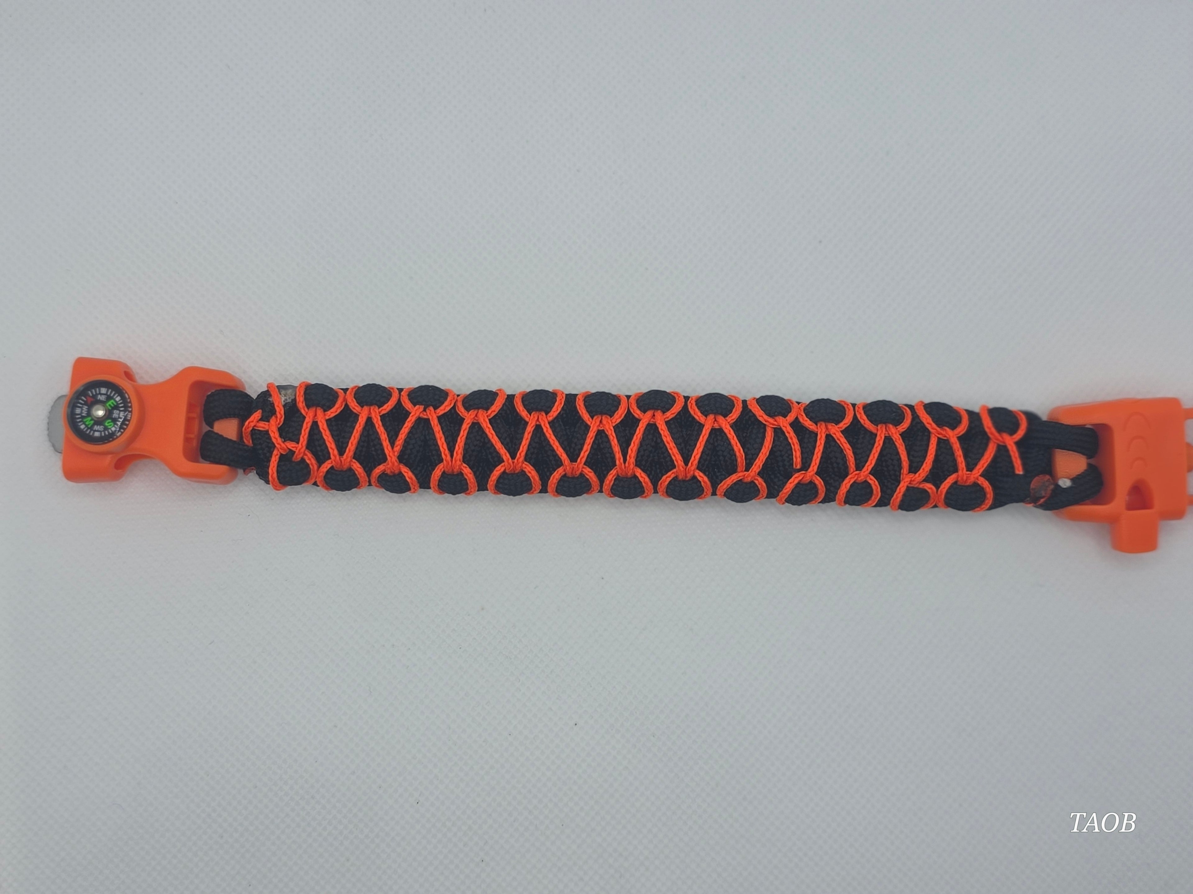 Inferno Weave Paracord Survival Bracelet